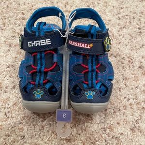Paw patrol boys water shoes lighting sandal size 8